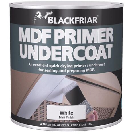 Blackfriar Quick Drying MDF Acrylic Primer Undercoat 250ml BKFMDFP250