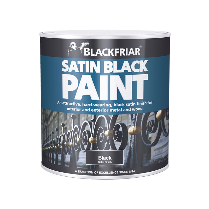 Blackfriar - BF0520003X1 Satin Black Paint 125ml BKFSB125