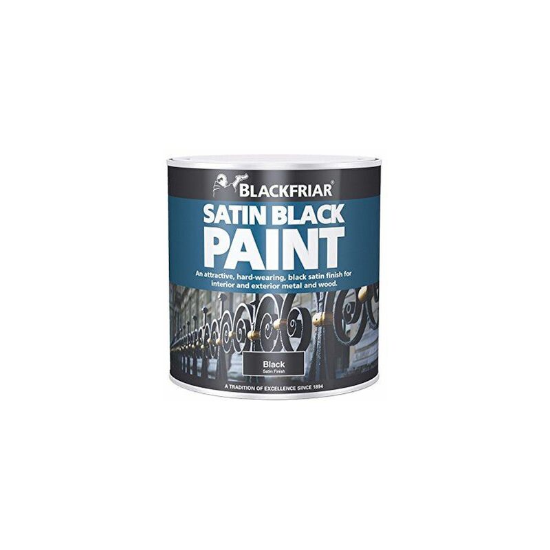 Satin Black Paint 500ml BKFSB500