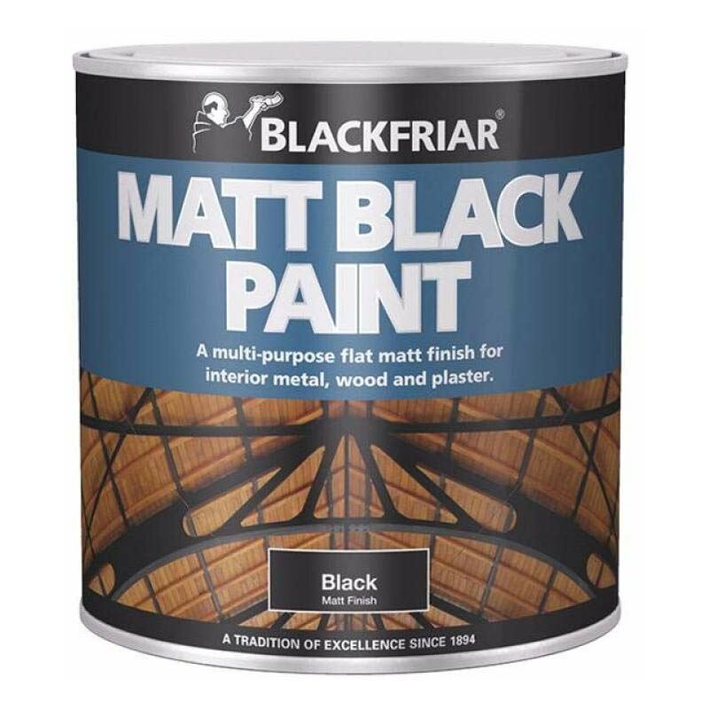 Blackfriar - BF0520001E1 Matt Black Paint 500ml BKFMB500