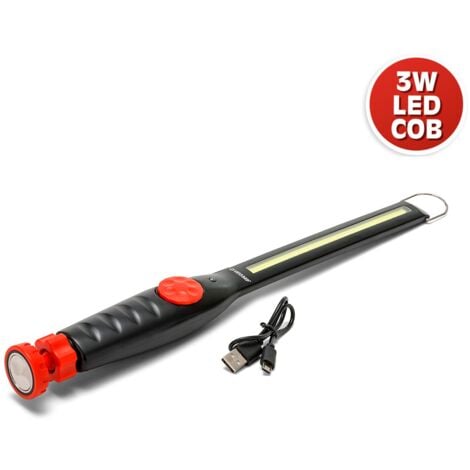 Formula 1 COB-LED - Torcia da Lavoro WL300, 300 Lumen, con Magnete,  Girevole, Ricaricabile con Cavo USB