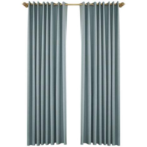 Blackout curtains for bedroom, Insulated eyelet curtains for living room, set of 2 panels (53106in)