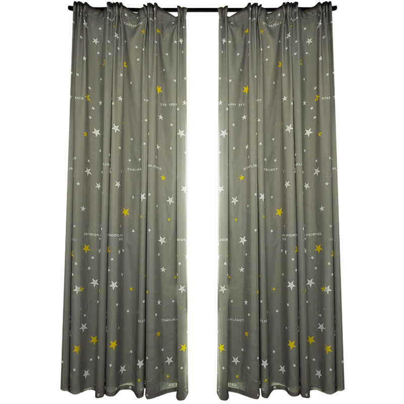Blackout Curtains for Bedroom Thermal Insulated Printed Curtain Drapes Home Decoration for Living Room (2 Panel,39''¡Á51''),model: 39' X 51'