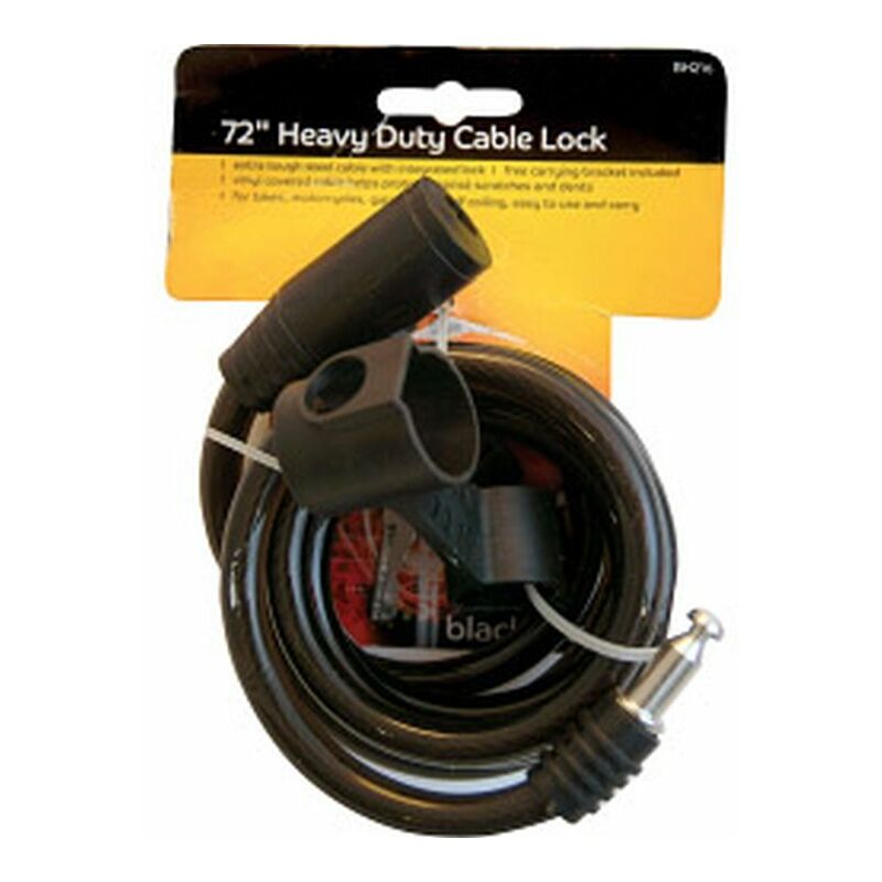 Blackspur - Heavy Duty Cable Lock 72' - BBBH216