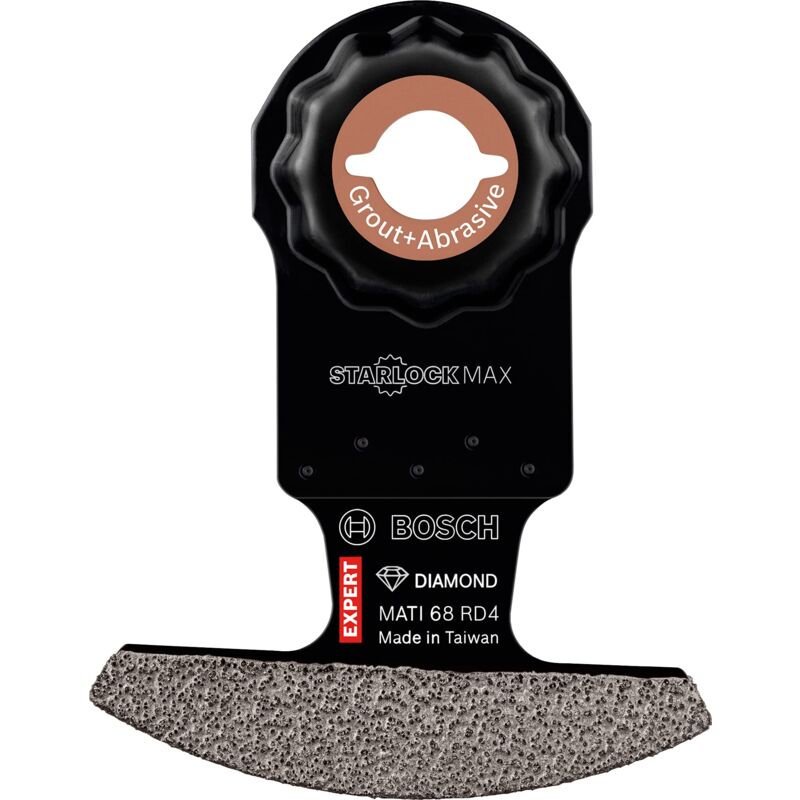 Image of Bosch - Accessories 1x Lame per Utensili Multifunzione Expert Corner Blade mati 68 RD4 per Malta, Lunghezza 30 mm, Larghezza 68 mm, Accessorio