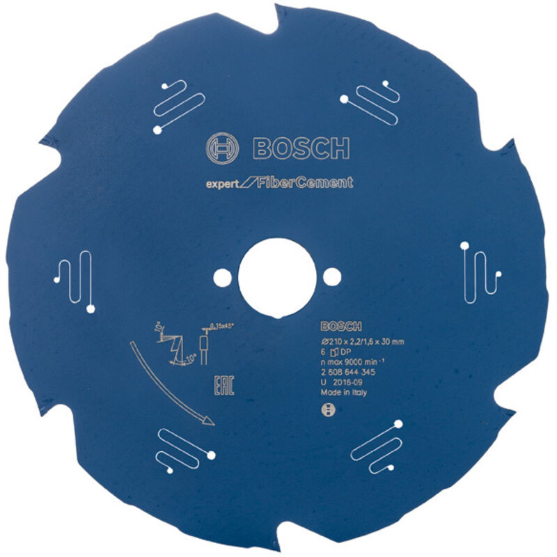 Lama da sega circolare Expert per cemento fibra, 210 x 30 x 2,2 mm, 6