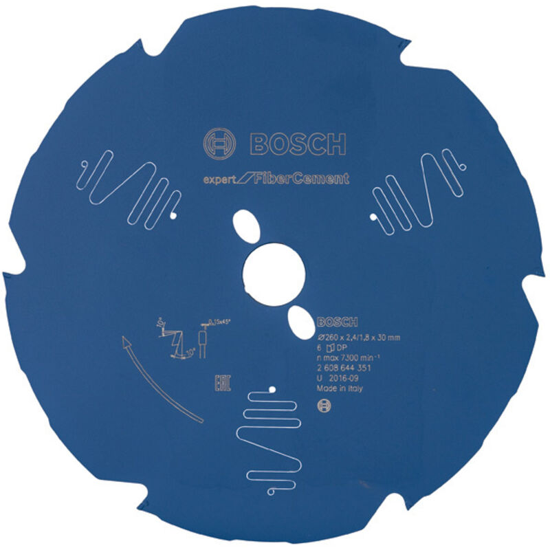 Lama circolare Expert per cemento fibrato, 260 x 30 x 2,4 mm, 6