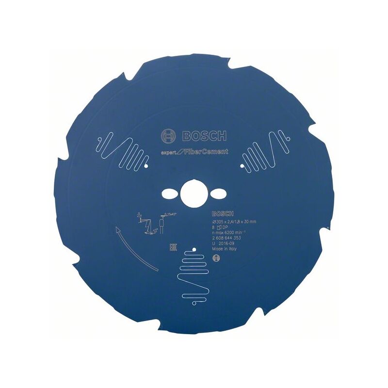Lama circolare Expert per fibrocemento Bosch, 305 x 30 x 2,4 mm, 8 denti