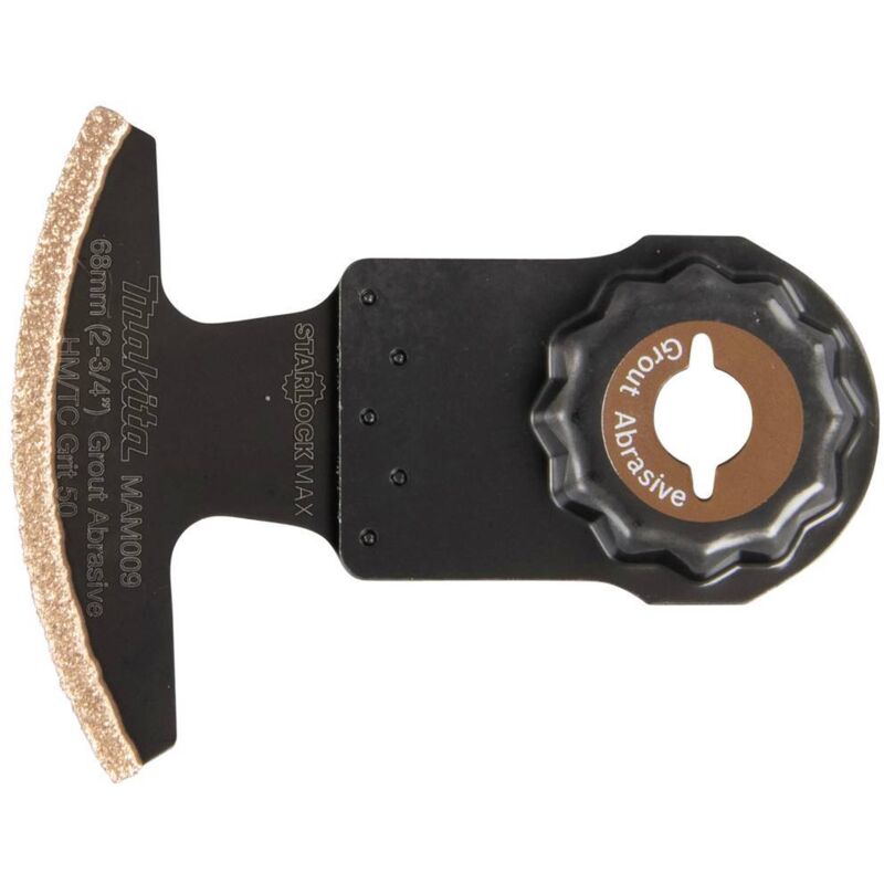 Lama Da Taglio A Tuffo Makita Riff, 68 Mm Starlock Max - K50 - Tct / Riff - Mam009 - Malta / Colla Per Piastrelle / Calcestruzzo