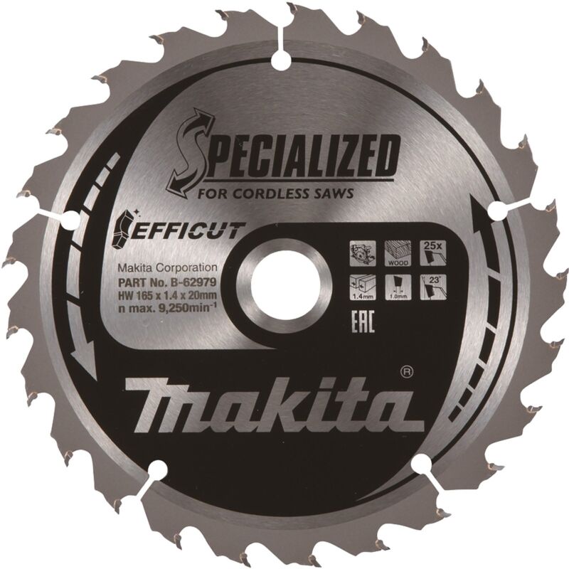 Makita - efficut lame de scie bois 185 x 30 x 24Z - E-08682
