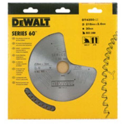 DeWalt - Lame de scie circulaire 216 mm 30 x 1,8 mm - DT4286