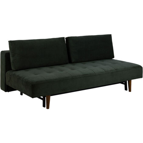 Blain Schlafsofa Samt grün.