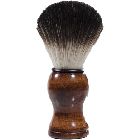 Blaireau de rasage en poils purs, brosses de rasage de voyage, brosses de luxe pour hommes, salon de coiffure, manche en bois natur
