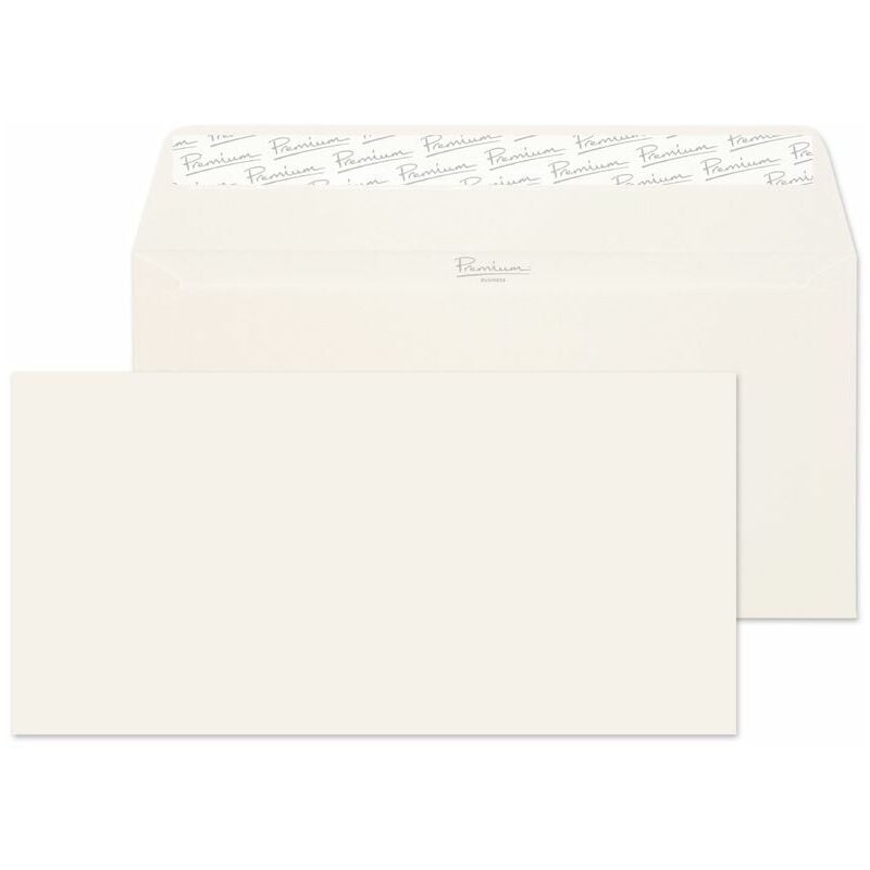 Blake - Pemium Business Wallet Envelope dl Peel and Seal Plain 120gsm High w - White