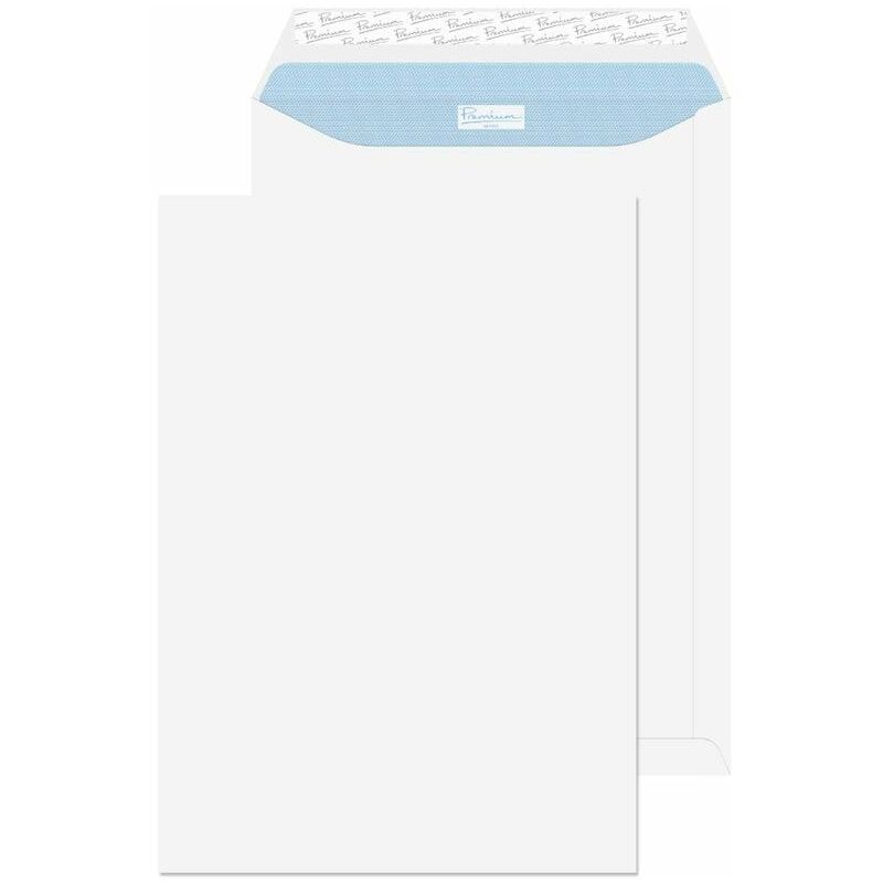 Blake - Pemium Office Pocket Envelope C4 Peel and Seal Plain 120gsm Ulta White (Pa - White