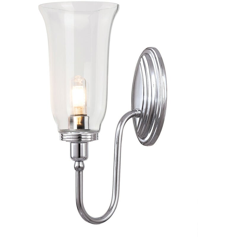 Elstead Blake - 1 Light Bathroom Wall Light Polished Chrome IP44, G9