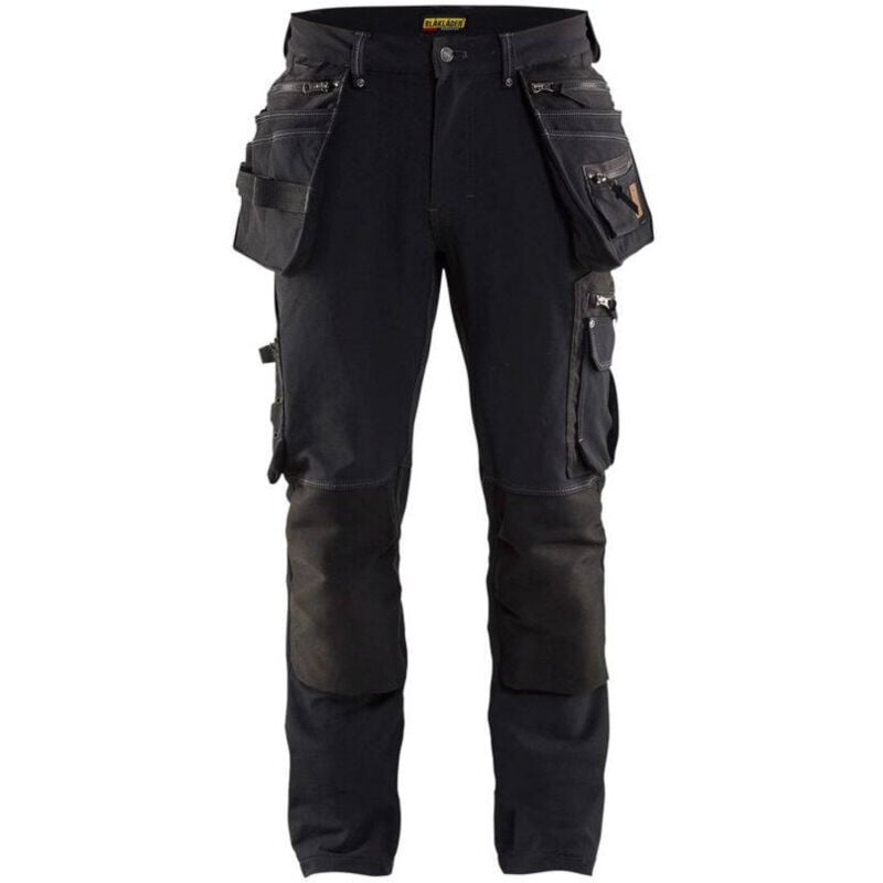 Blaklader - Pantaloni da lavoro da artigiano X1900 stretch 4D Nero 50