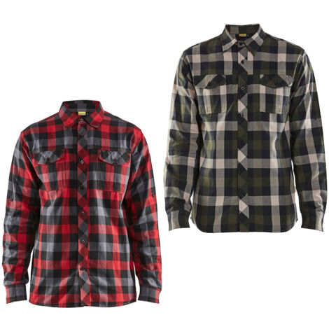 Blaklader 3299 1152 Arbeitshemd aus Flanell - XXXXL - Rojo