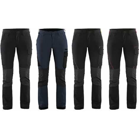 Blaklader 7122 Service Stretch 4-way pantalon de travail pour femmes - XS - Negro /Rojo