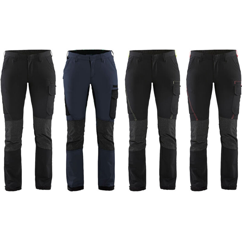 7122 Service Stretch 4-way pantalon de travail pour femmes - xxl - Gris / noir - Blaklader