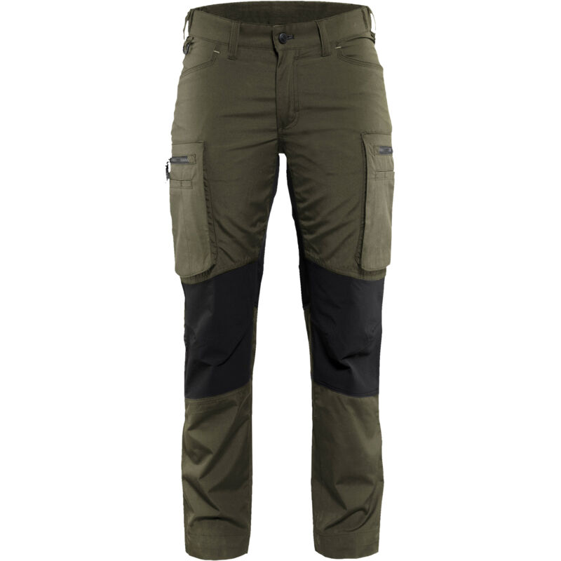 Blaklader Arbeits- Und Wartungshose Damen Stretch 7159 - Khaki/schwarz 2xl - Fr(52) - Se(c50) - Normen