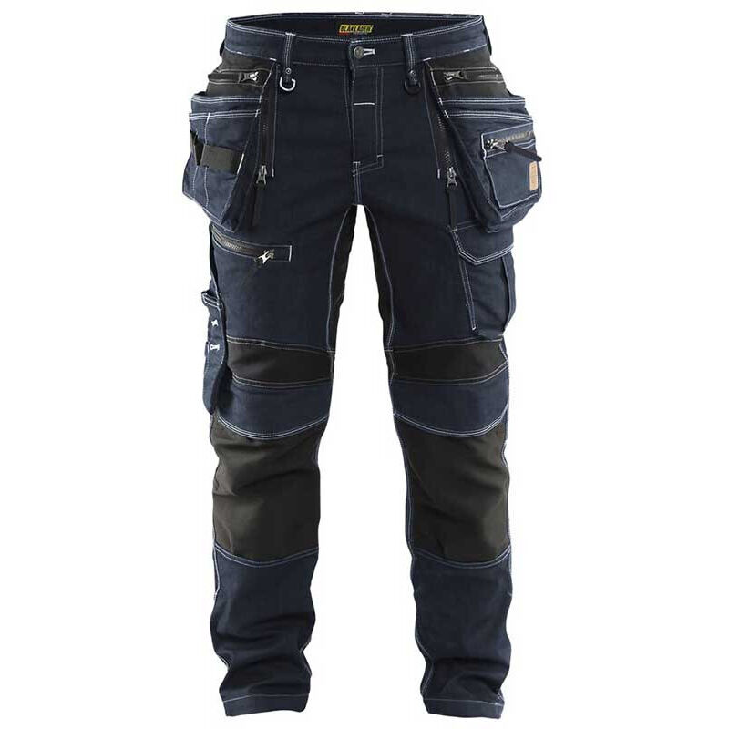 Pantalon artisan X1900 stretch - 1990 - Bleu foncé / Noir - 50 - Jambes longues - Blaklader