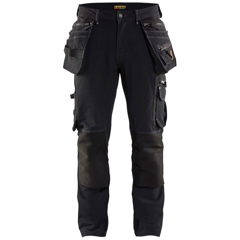 Pantalon stretch 4D poches flottantes X1900 - 19981644 - Noir - 42 - Jambes courtes - Blaklader