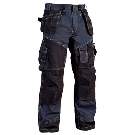 Blaklader – Pantalon X1500 en denim CORDURA® – Taille 54 – 4 fois plus résistant – Poches genouillères renforcées – Confort optimal