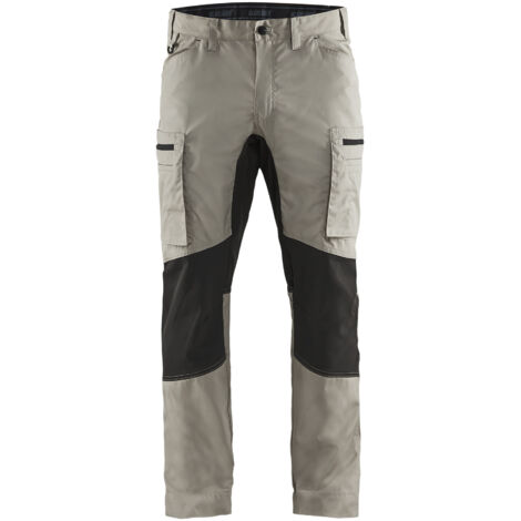 BLAKLADER Pantalones elásticos de mantenimiento T.52 - BEIGE/NOIR - 145918452799-52