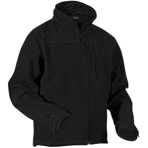 Blaklader – Veste de travail softshell homme – Tissu triple couche étanche 10000mm – Respirant 4000g/m²/24H – Ajustable 2XL – Poches zippées