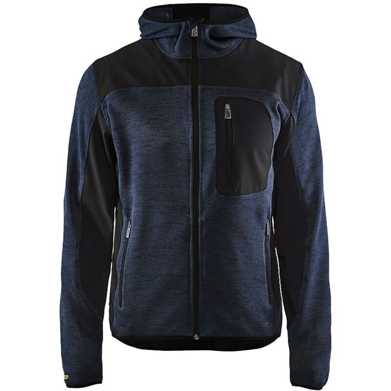 Blaklader - Veste tricotée à capuche t.xxxl - marine fonce/noir - 493021178699-XXXL