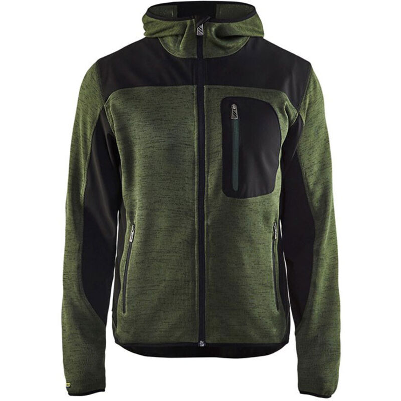 Blaklader - Veste tricotée à capuche t.xl - vert armee/noir - 493021174699-XL