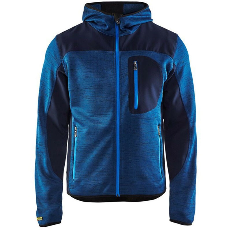 BLAKLADER Veste tricotée à capuche - 4930 - Bleu foncé / Bleu foncé - 3XL