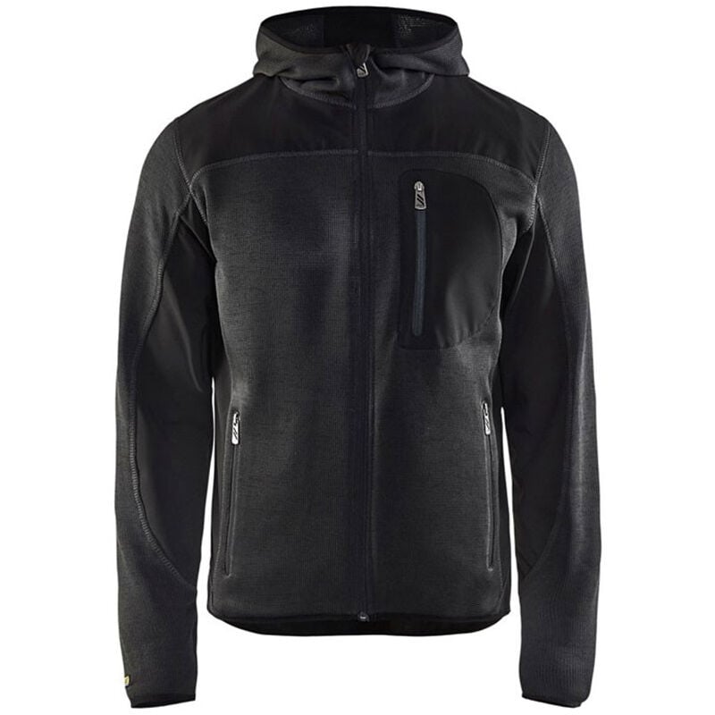 Veste tricotée à capuche - 4930 - Gris foncé / Noir - l - Blaklader