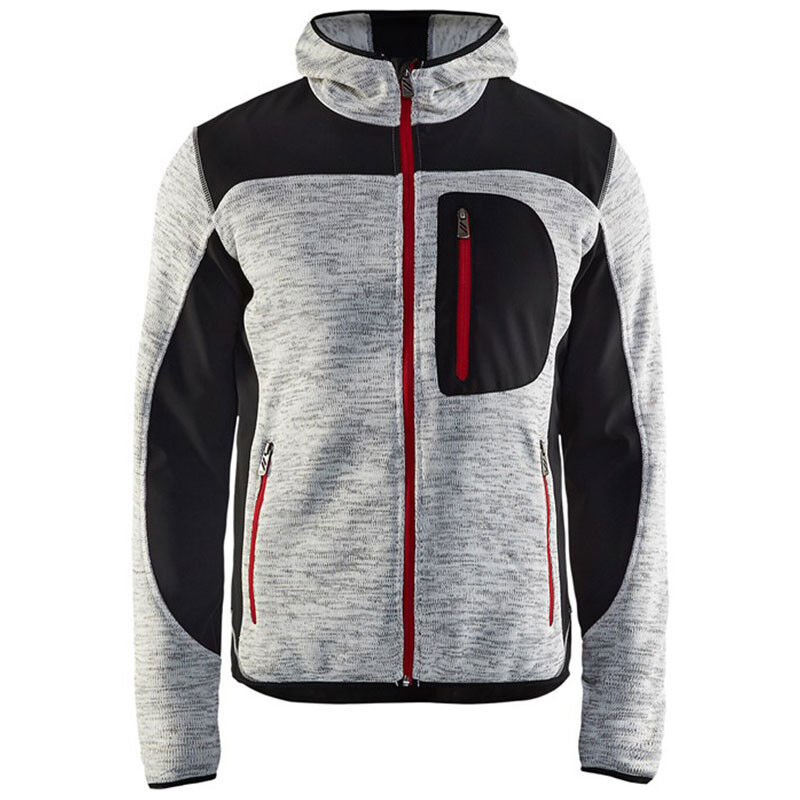 Veste tricotée à capuche - 4930 - Gris clair / Noir - xl - Blaklader