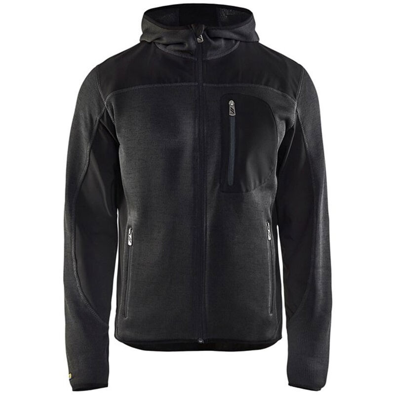 Veste tricotée à capuche - 4930 - Gris foncé / Noir - xl - Blaklader