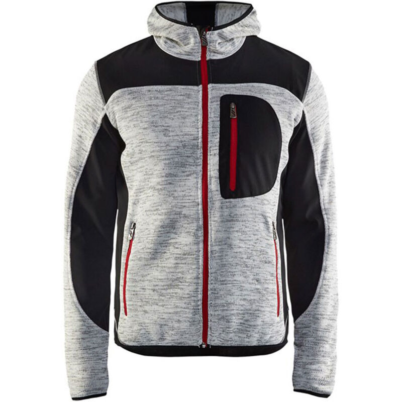 Blaklader - Veste tricotée à capuche t.xxxl - gris chine/noir - 493021179099-XXXL