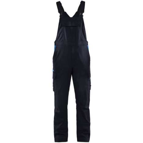 Blakläder Latzhose Industrie Stretch, marineblau / kornblau, Konfektionsgröße 58