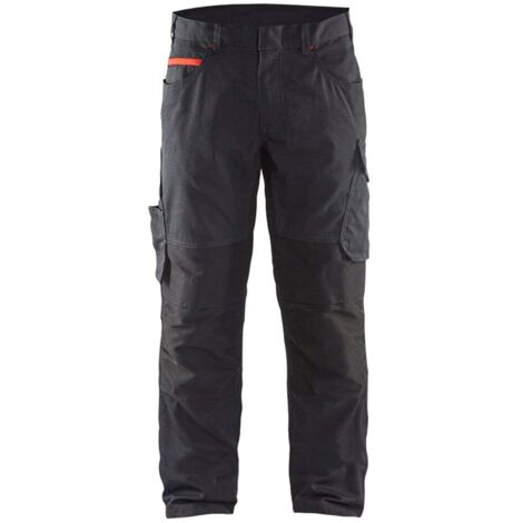 BLAKLÄDER - Pantalone per assistenza Service Plus nero / rosso