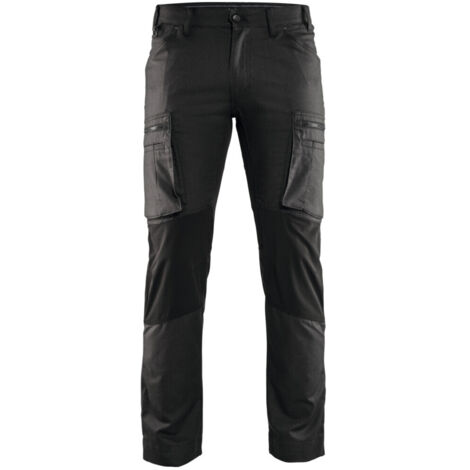 Blakläder Service Bundhose, dunkelgrau / schwarz, Konfektionsgröße 52 Grammatur 250