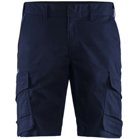 Blakläder Shorts Industrie Stretch, marineblau / kornblau, Konfektionsgröße 60