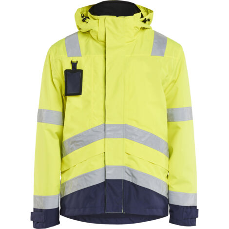 Blakläder Warnschutz-Funktionsjacke, gelb / marineblau, Unisex-Größe: XL
