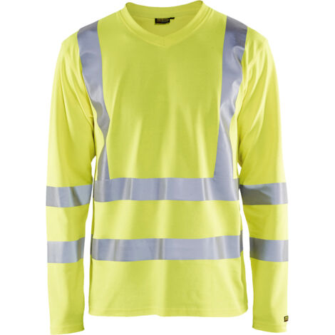 Blakläder Warnschutz Longsleeve, gelb, Unisex-Größe: L