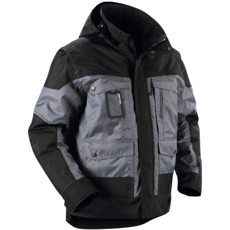 Blakläder Winterjacke, grau / schwarz, Unisex-Größe: 2XL