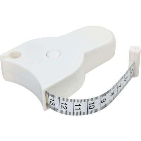 Blanc - 1 mètre ruban pour mesurer la taille afin de faciliter le régime de perte de poids
