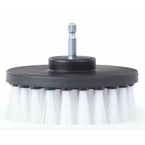 Blanc 10cm fixation pour perceuse sans fil d'alimentation Scrubber pour le verre ameublement Couchettes Fauteuils Tapis Sièges en cuir et nettoyage Meubles LangRay - blanc