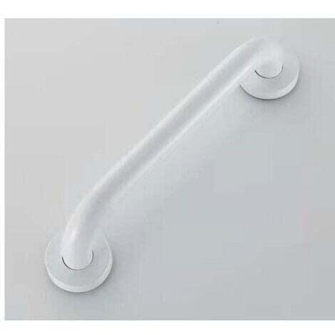 Blanc 400mmBarre d'Appui Douche , Poignée de Douche de Sécurité, Barre d'Appui WC Handicapé, Barre de Soutien pour Toilette, Barre de Maintien Douche et WC