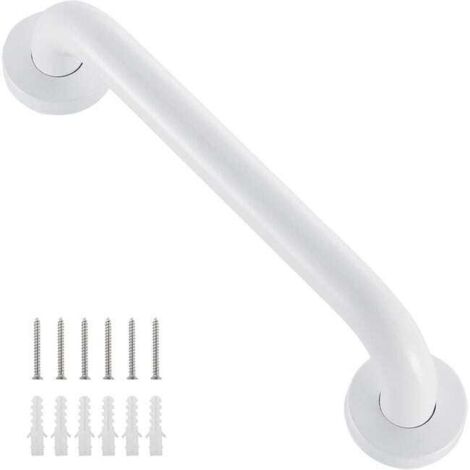 Blanc 500mm,Barre d'Appui Douche , Poignée de Douche de Sécurité, Barre d'Appui WC Handicapé, Barre de Soutien pour Toilette, Barre de Maintien Douche et WC