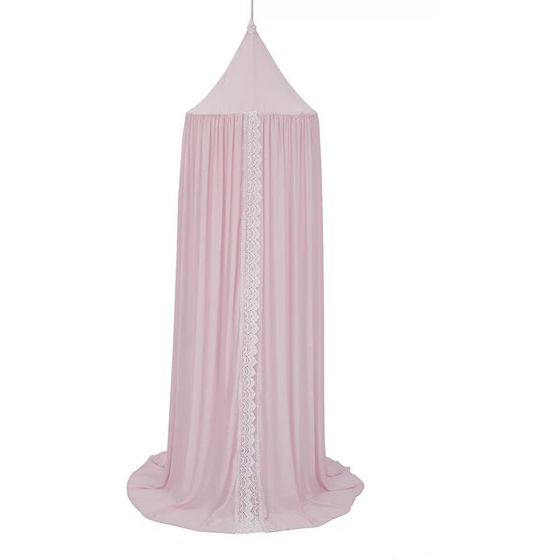 Rose 60CM Ciel de lit enfant, décoration de chambre d'enfant en forme de dôme, en coton, moustiquaire, Princesse Jeux pour enfants tentes, Décoration
