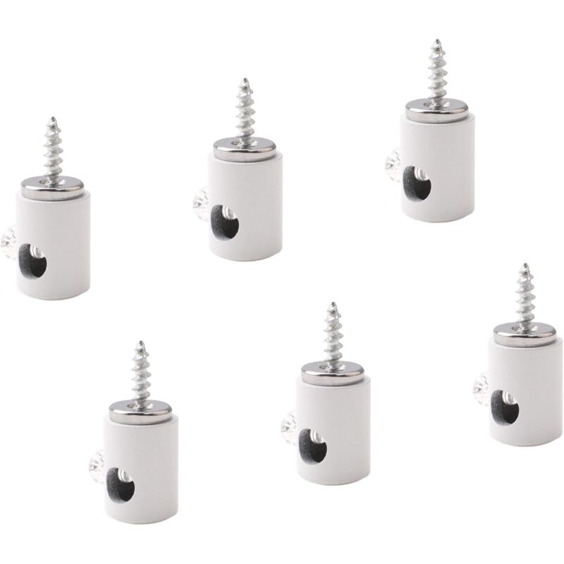 (blanc) 6PCS Crochet pour lustre, Crochet pour lustre à câble